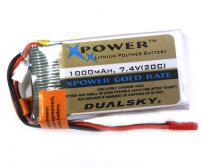   Dualsky LI-PO XP10002GR 1000mAh 2S1P 7.4V 20C